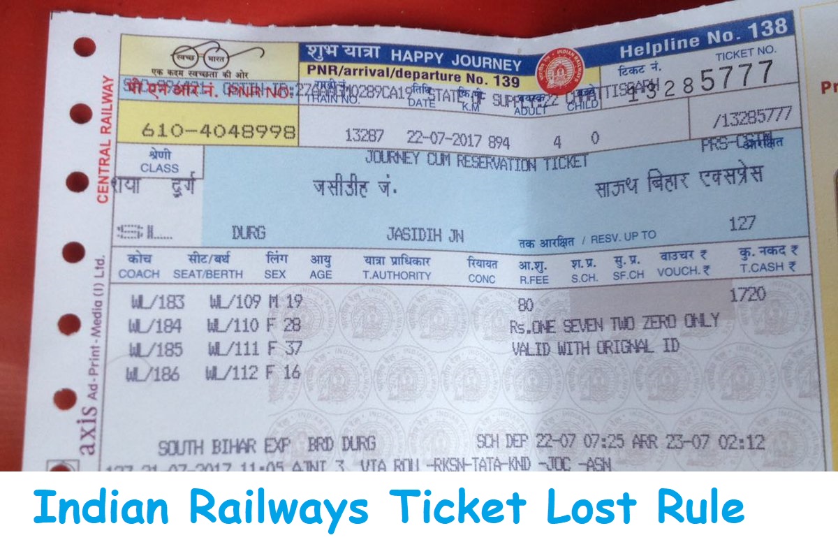 Indian Railways New Rule Good News Get Duplicate Train Ticket When 