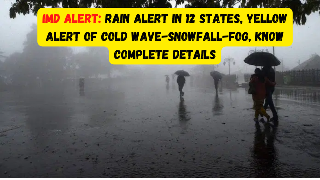 IMD Alert: Rain Alert In 12 States, Yellow Alert Of Cold Wave-snowfall ...