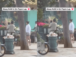 Virat Kohli and Anushka Sharma were seen with Akaay Kohli for the first time in London, See video