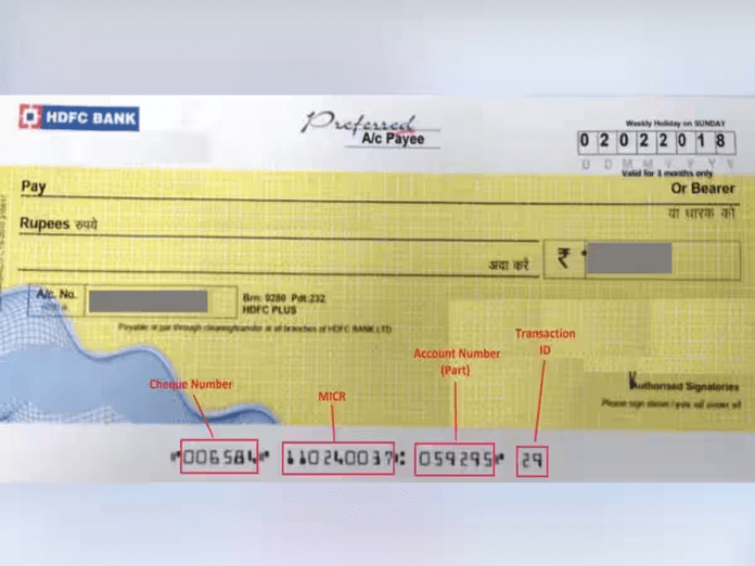 Bank Cheque Rule: Meaning of the 7 Cheaque numbers written at the ...