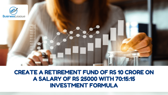 70:15:15 Investment Formula: Create a retirement fund of Rs 10 crore on a salary of Rs 25000 with 70:15:15 investment formula