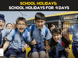 School Holidays: Good news for students.. Four days of school holidays.. check details